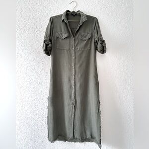 NWOT Velvet Heart Los Angeles Maxi Shirtdress XS
